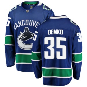 Thatcher Demko Vancouver Canucks Fanatics Branded Breakaway Blue Home Jersey
