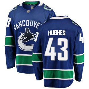 Quinn Hughes Vancouver Canucks Fanatics Branded Breakaway Blue Home Jersey