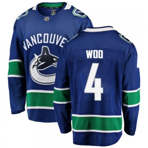 Jett Woo Vancouver Canucks Fanatics Branded Breakaway Blue Home Jersey
