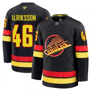 Vilmer Alriksson Vancouver Canucks Fanatics Premium Black Alternate Jersey
