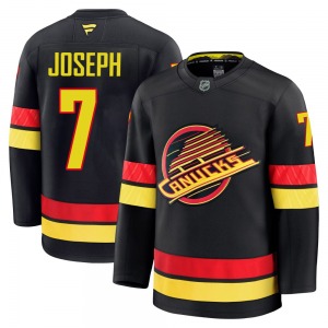 Pierre-Olivier Joseph Vancouver Canucks Fanatics Premium Black Alternate Jersey