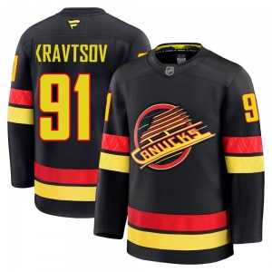 Vitali Kravtsov Vancouver Canucks Fanatics Premium Black Alternate Jersey