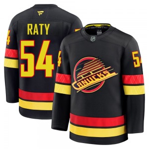Aatu Raty Vancouver Canucks Fanatics Premium Black Alternate Jersey
