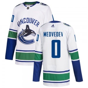 Aleksei Medvedev Vancouver Canucks Adidas Authentic White Away Jersey