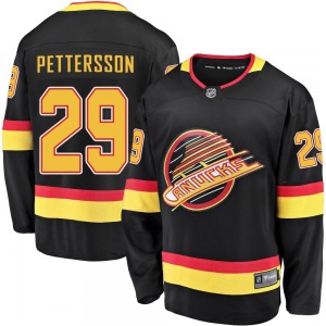 Marcus Pettersson Vancouver Canucks Fanatics Branded Premier Black Breakaway 2019/20 Flying Skate Jersey