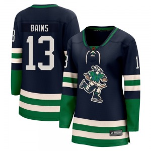Women's Arshdeep Bains Vancouver Canucks Fanatics Branded Breakaway Navy Special Edition 2.0 Jersey