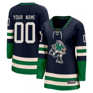 Women's Custom Vancouver Canucks Fanatics Branded Breakaway Navy Custom Special Edition 2.0 Jersey