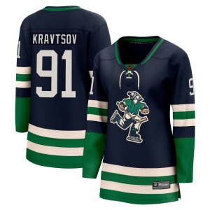 Women's Vitali Kravtsov Vancouver Canucks Fanatics Branded Breakaway Navy Special Edition 2.0 Jersey