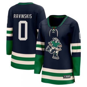 Women's Anri Ravinskis Vancouver Canucks Fanatics Branded Breakaway Navy Special Edition 2.0 Jersey