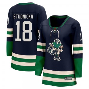 Women's Jack Studnicka Vancouver Canucks Fanatics Branded Breakaway Navy Special Edition 2.0 Jersey