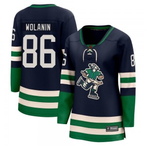 Women's Christian Wolanin Vancouver Canucks Fanatics Branded Breakaway Navy Special Edition 2.0 Jersey