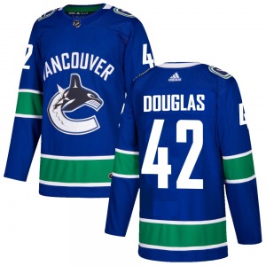 Youth Curtis Douglas Vancouver Canucks Adidas Authentic Blue Home Jersey