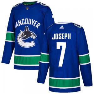 Youth Pierre-Olivier Joseph Vancouver Canucks Adidas Authentic Blue Home Jersey