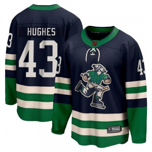 Youth Quinn Hughes Vancouver Canucks Fanatics Branded Breakaway Navy Special Edition 2.0 Jersey