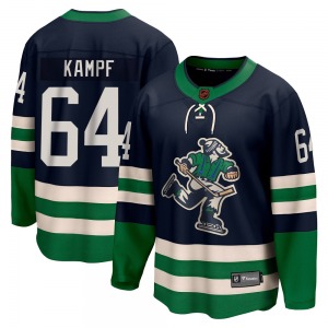 Youth David Kampf Vancouver Canucks Fanatics Branded Breakaway Navy Special Edition 2.0 Jersey