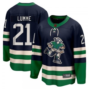 Youth Jyrki Lumme Vancouver Canucks Fanatics Branded Breakaway Navy Special Edition 2.0 Jersey
