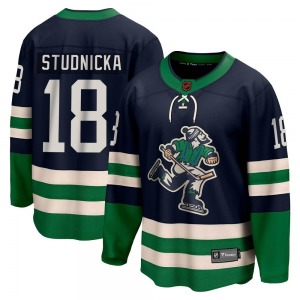 Youth Jack Studnicka Vancouver Canucks Fanatics Branded Breakaway Navy Special Edition 2.0 Jersey