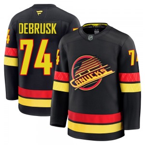 Youth Jake DeBrusk Vancouver Canucks Fanatics Premium Black Alternate Jersey