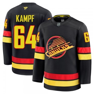 Youth David Kampf Vancouver Canucks Fanatics Premium Black Alternate Jersey