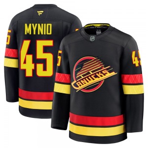 Youth Sawyer Mynio Vancouver Canucks Fanatics Premium Black Alternate Jersey