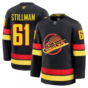 Youth Chase Stillman Vancouver Canucks Fanatics Premium Black Alternate Jersey