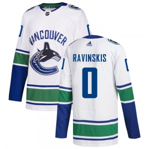 Youth Anri Ravinskis Vancouver Canucks Adidas Authentic White Away Jersey
