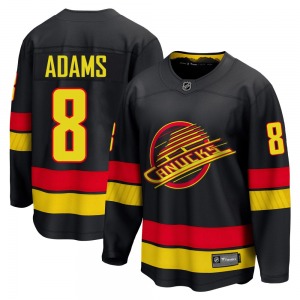 Greg Adams Vancouver Canucks Fanatics Breakaway Black Alternate Jersey