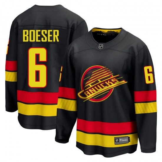 Brock Boeser Vancouver Canucks Fanatics Breakaway Black Alternate Jersey