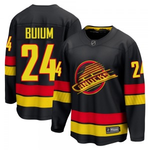 Zeev Buium Vancouver Canucks Fanatics Breakaway Black Alternate Jersey