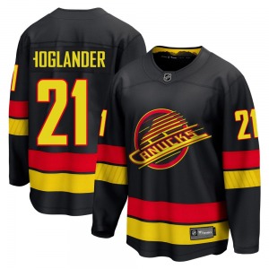 Nils Hoglander Vancouver Canucks Fanatics Breakaway Black Alternate Jersey