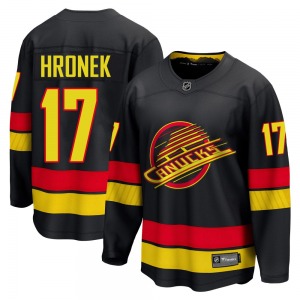 Filip Hronek Vancouver Canucks Fanatics Breakaway Black Alternate Jersey