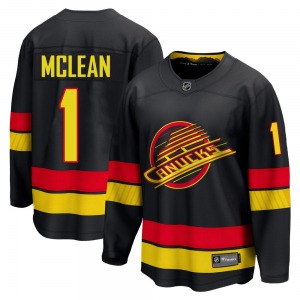Kirk Mclean Vancouver Canucks Fanatics Breakaway Black Alternate Jersey