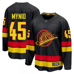 Sawyer Mynio Vancouver Canucks Fanatics Breakaway Black Alternate Jersey