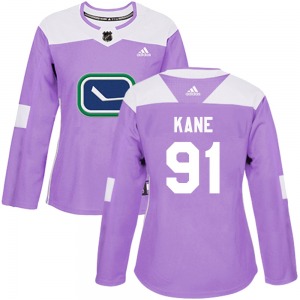 Women's Evander Kane Vancouver Canucks Adidas Authentic Purple Fights Cancer Practice Jersey