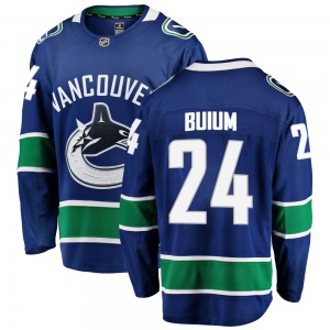 Youth Zeev Buium Vancouver Canucks Fanatics Branded Breakaway Blue Home Jersey