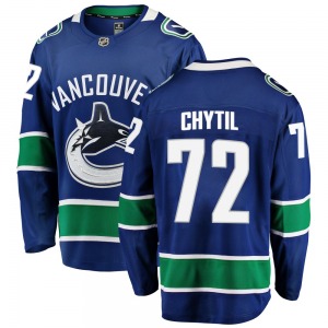 Youth Filip Chytil Vancouver Canucks Fanatics Branded Breakaway Blue Home Jersey