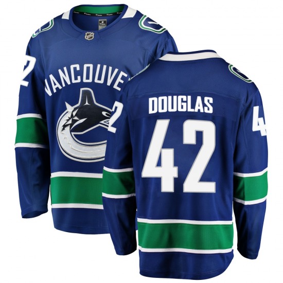Youth Curtis Douglas Vancouver Canucks Fanatics Branded Breakaway Blue Home Jersey