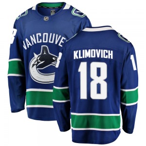 Youth Danila Klimovich Vancouver Canucks Fanatics Branded Breakaway Blue Home Jersey