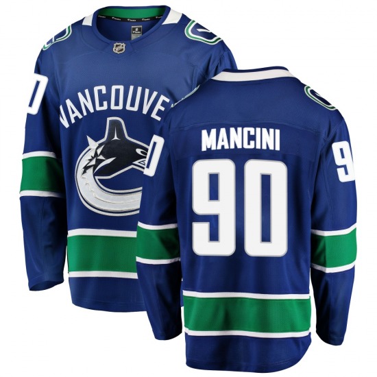 Youth Vittorio Mancini Vancouver Canucks Fanatics Branded Breakaway Blue Home Jersey