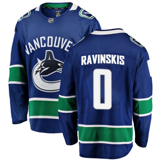 Youth Anri Ravinskis Vancouver Canucks Fanatics Branded Breakaway Blue Home Jersey
