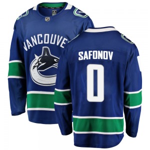 Youth Ilya Safonov Vancouver Canucks Fanatics Branded Breakaway Blue Home Jersey